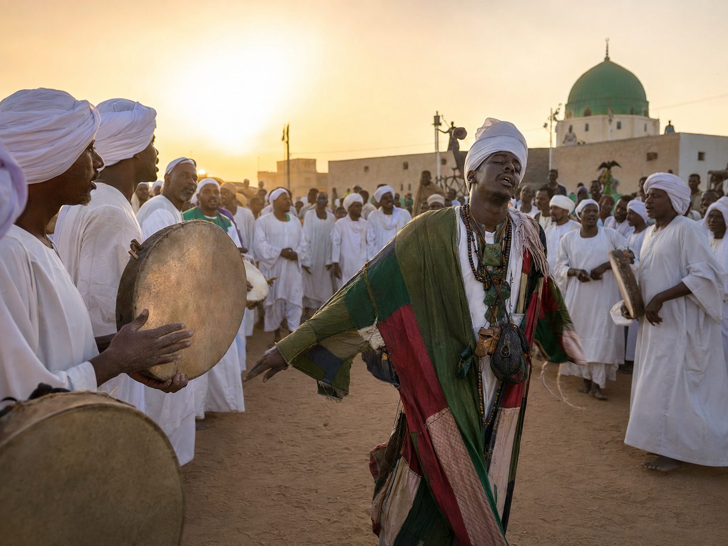 Friday sunset at Hamed el-Nil, Omdurman